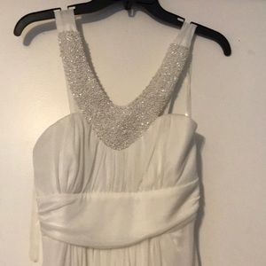 White dress prom or wedding